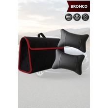 Automod Bronco Uyumlu Bagaj Çantası Lüks Spor Model Koltuk Yastığı Siyah Renk