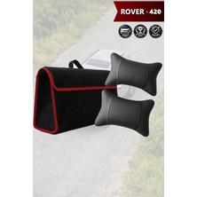 Automod Rover 420 Uyumlu Lüks Spor Model Bagaj Çantası Koltuk Yastığı Siyah Renk