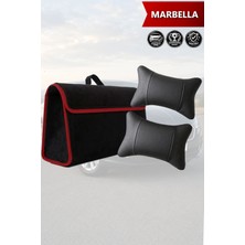 Automod Marbella Uyumlu Bagaj Çantası Spor Model Koltuk Yastığı Lüks Siyah Renk