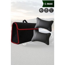 Automod Cmax Uyumlu Koltuk Yastığı Spor Model Bagaj Çantası Lüks Siyah Renk