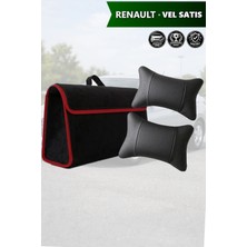 Automod Renault Vel Satis Uyumlu Bagaj Çantası Lüks Koltuk Yastığı Spor Model Siyah Renk