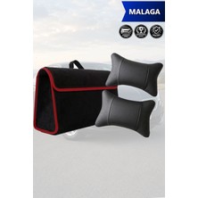 Automod Malaga Uyumlu Koltuk Yastığı Bagaj Çantası Spor Model Lüks Siyah Renk