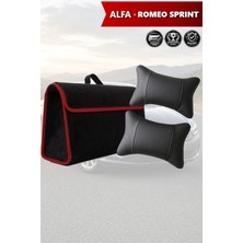 Automod Alfa Romeo Sprint Uyumlu Bagaj Çantası Spor Model Lüks Koltuk Yastığı Siyah Renk