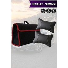 Automod Renault Premium Uyumlu Bagaj Çantası Lüks Spor Model Koltuk Yastığı Siyah Renk