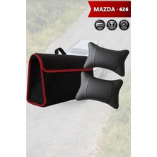Automod Mazda 626 Uyumlu Koltuk Yastığı Spor Model Lüks Bagaj Çantası Siyah Renk