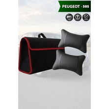 Automod Peugeot 505 Uyumlu Spor Model Koltuk Yastığı Lüks Bagaj Çantası Siyah Renk