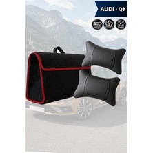 Automod Audi Q8 Uyumlu Lüks Bagaj Çantası Koltuk Yastığı Spor Model Siyah Renk
