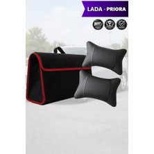 Automod Lada Priora Uyumlu Bagaj Çantası Spor Model Lüks Koltuk Yastığı Siyah Renk