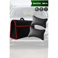 Automod Mazda Mx6 Uyumlu Spor Model Lüks Koltuk Yastığı Bagaj Çantası Siyah Renk