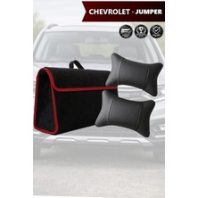 Automod Chevrolet Jumper Uyumlu Koltuk Yastığı Bagaj Çantası Lüks Spor Model Siyah Renk