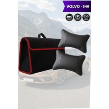 Automod Volvo 340 Uyumlu Bagaj Çantası Lüks Spor Model Koltuk Yastığı Siyah Renk