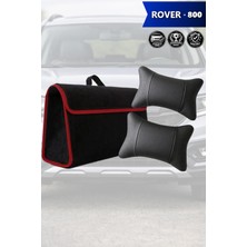 Automod Rover 800 Uyumlu Spor Model Bagaj Çantası Lüks Koltuk Yastığı Siyah Renk