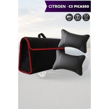 Automod Citroen C3 Picasso Uyumlu Lüks Bagaj Çantası Koltuk Yastığı Spor Model Siyah Renk