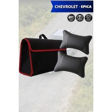 Automod Chevrolet Epica Uyumlu Lüks Spor Model Bagaj Çantası Koltuk Yastığı Siyah Renk