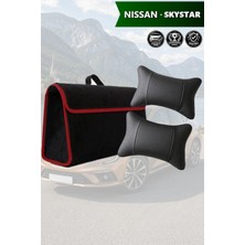 Automod Nissan Skystar Uyumlu Spor Model Lüks Koltuk Yastığı Bagaj Çantası Siyah Renk