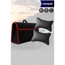 Automod Cougar Uyumlu Koltuk Yastığı Spor Model Lüks Bagaj Çantası Siyah Renk