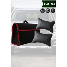 Automod Fiat 124 Uyumlu Bagaj Çantası Spor Model Lüks Koltuk Yastığı Siyah Renk