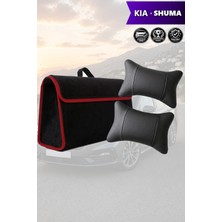 Automod Kia Shuma Uyumlu Spor Model Koltuk Yastığı Bagaj Çantası Lüks Siyah Renk