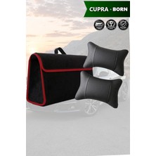 Automod Cupra Born Uyumlu Spor Model Lüks Koltuk Yastığı Bagaj Çantası Siyah Renk