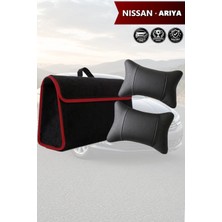 Automod Nissan Ariya Uyumlu Spor Model Koltuk Yastığı Bagaj Çantası Lüks Siyah Renk
