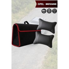 Automod Opel Movano Uyumlu Lüks Koltuk Yastığı Bagaj Çantası Spor Model Siyah Renk