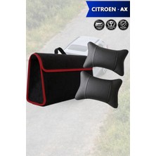 Automod Citroen Ax Uyumlu Bagaj Çantası Koltuk Yastığı Spor Model Lüks Siyah Renk