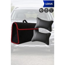Automod Lexus Uyumlu Lüks Spor Model Bagaj Çantası Koltuk Yastığı Siyah Renk