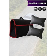 Automod Mazda Eserisi Uyumlu Spor Model Koltuk Yastığı Bagaj Çantası Lüks Siyah Renk