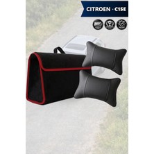 Automod Citroen C15E Uyumlu Koltuk Yastığı Spor Model Bagaj Çantası Lüks Siyah Renk