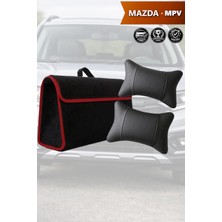 Automod Mazda Mpv Uyumlu Spor Model Bagaj Çantası Koltuk Yastığı Lüks Siyah Renk
