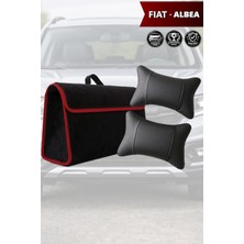 Automod Fiat Albea Uyumlu Lüks Bagaj Çantası Spor Model Koltuk Yastığı Siyah Renk