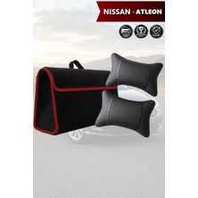 Automod Nissan Atleon Uyumlu Spor Model Bagaj Çantası Lüks Koltuk Yastığı Siyah Renk