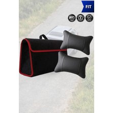 Automod Fit Uyumlu Lüks Koltuk Yastığı Spor Model Bagaj Çantası Siyah Renk