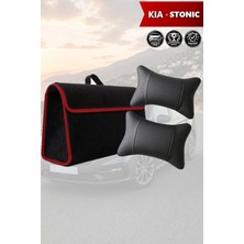 Automod Kia Stonic Uyumlu Bagaj Çantası Spor Model Lüks Koltuk Yastığı Siyah Renk