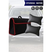 Automod Hyundai Bayon Uyumlu Bagaj Çantası Koltuk Yastığı Lüks Spor Model Siyah Renk