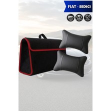 Automod Fiat Sedici Uyumlu Spor Model Lüks Bagaj Çantası Koltuk Yastığı Siyah Renk