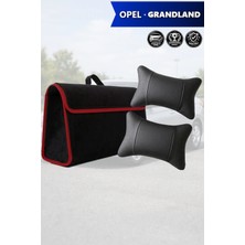 Automod Opel Grandland Uyumlu Bagaj Çantası Koltuk Yastığı Lüks Spor Model Siyah Renk