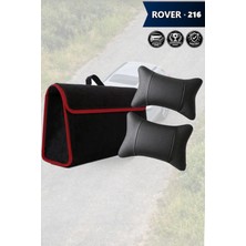 Automod Rover 216 Uyumlu Lüks Bagaj Çantası Spor Model Koltuk Yastığı Siyah Renk