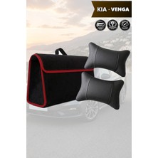 Automod Kia Venga Uyumlu Koltuk Yastığı Bagaj Çantası Lüks Spor Model Siyah Renk