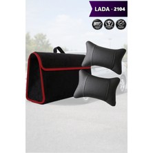 Automod Lada 2104 Uyumlu Lüks Koltuk Yastığı Bagaj Çantası Spor Model Siyah Renk