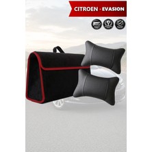 Automod Citroen Evasion Uyumlu Lüks Spor Model Bagaj Çantası Koltuk Yastığı Siyah Renk