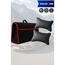 Automod Volvo 560 Uyumlu Spor Model Lüks Bagaj Çantası Koltuk Yastığı Siyah Renk