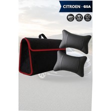 Automod Citroen Gsa Uyumlu Lüks Koltuk Yastığı Spor Model Bagaj Çantası Siyah Renk
