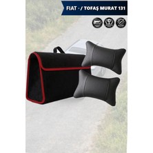 Automod Fiat  Tofas Murat 131 Uyumlu Bagaj Çantası Lüks Koltuk Yastığı Spor Model Siyah Renk
