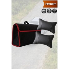 Automod Favorit Uyumlu Lüks Koltuk Yastığı Spor Model Bagaj Çantası Siyah Renk