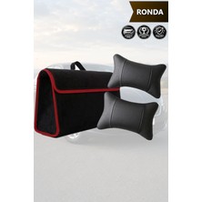 Automod Ronda Uyumlu Koltuk Yastığı Bagaj Çantası Lüks Spor Model Siyah Renk