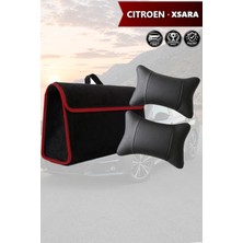 Automod Citroen Xsara Uyumlu Koltuk Yastığı Lüks Spor Model Bagaj Çantası Siyah Renk