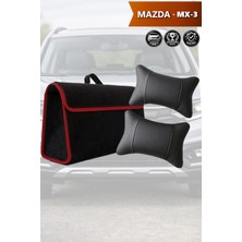 Automod Mazda Mx3 Uyumlu Lüks Bagaj Çantası Spor Model Koltuk Yastığı Siyah Renk