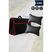 Automod S2000 Uyumlu Koltuk Yastığı Lüks Bagaj Çantası Spor Model Siyah Renk