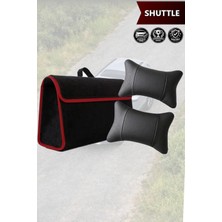 Automod Shuttle Uyumlu Koltuk Yastığı Lüks Bagaj Çantası Spor Model Siyah Renk